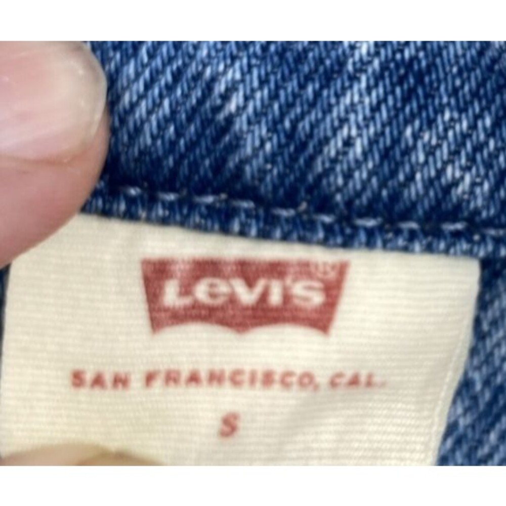 Levi’s Premium Short Sleeve Boilersuit Womens Small Light Wash Denim Jumpsuit - Picture 3 of 12